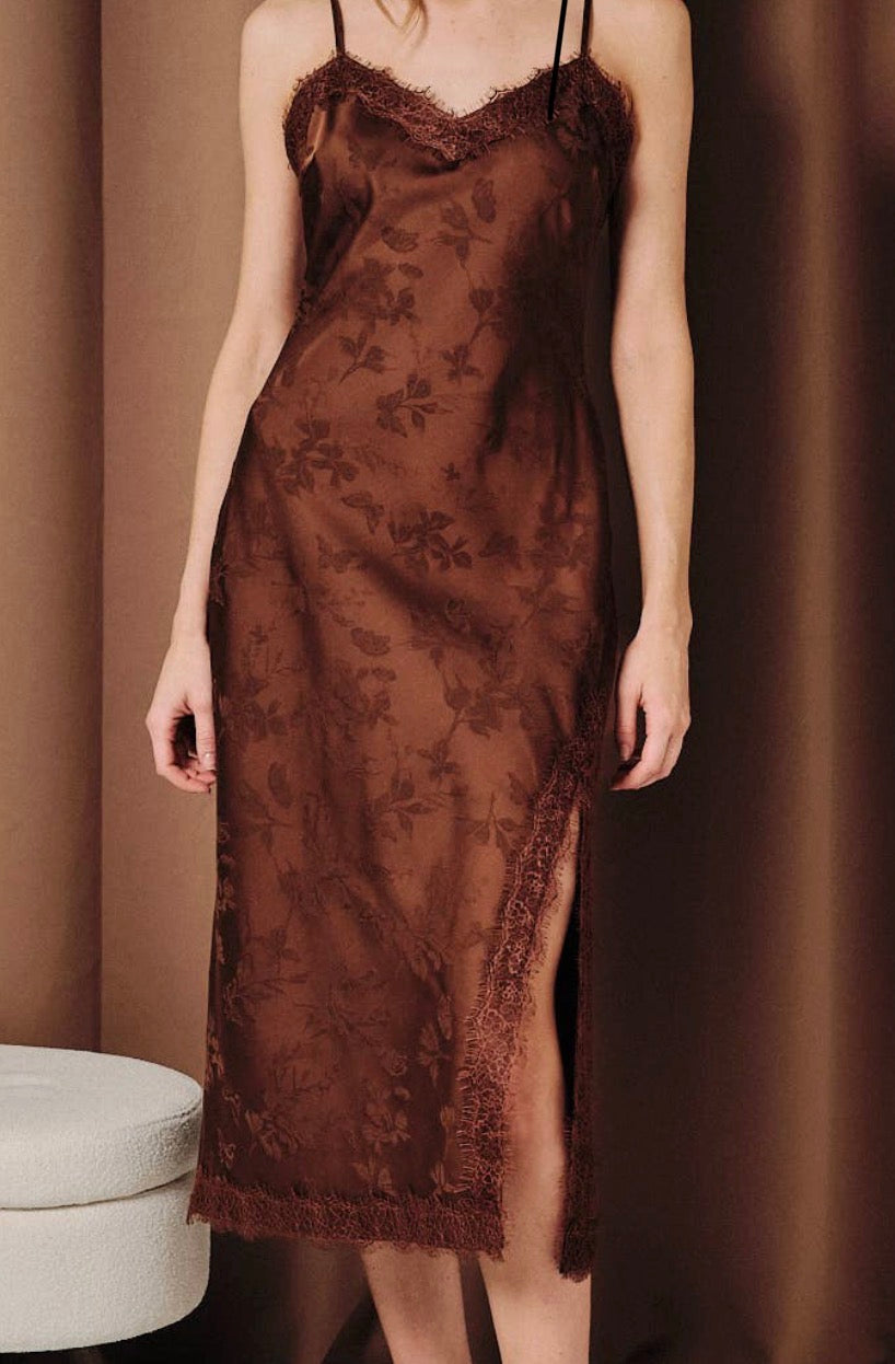 Espresso Lace Dress