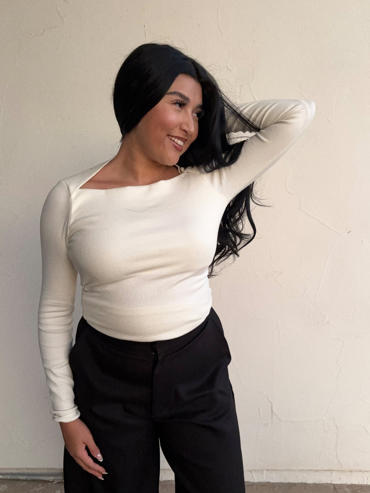 Ivory knit Top