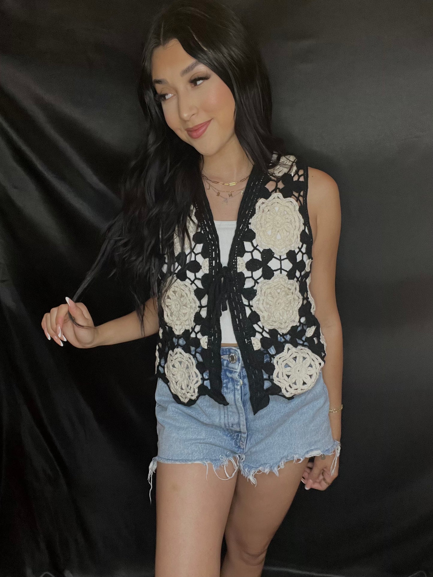 AG Crochet Vest Top