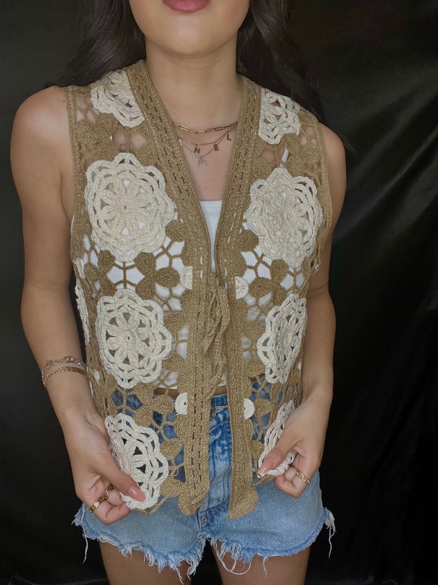 AG Crochet Vest Top