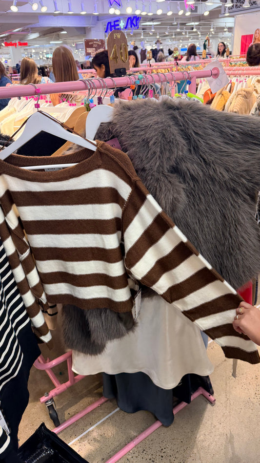 Striped Cocoa Sweater