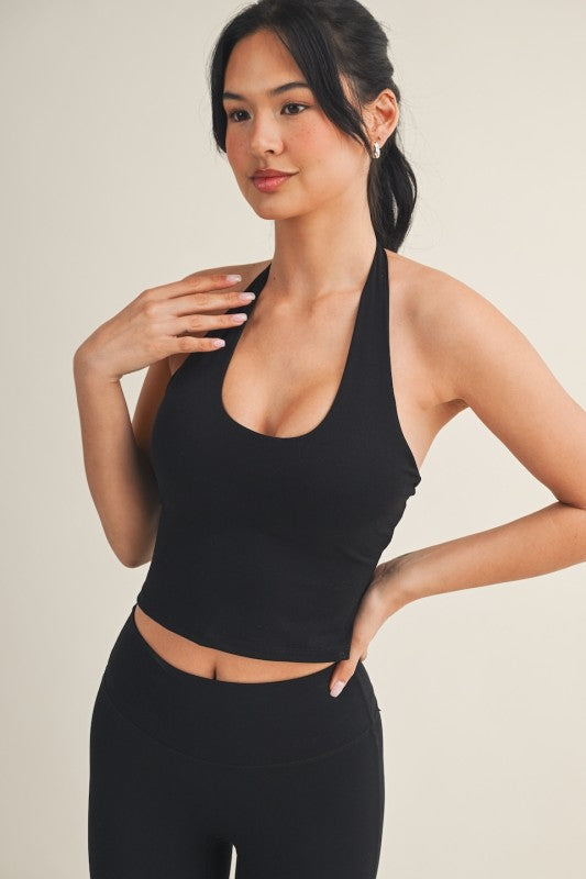 Black Halter Top