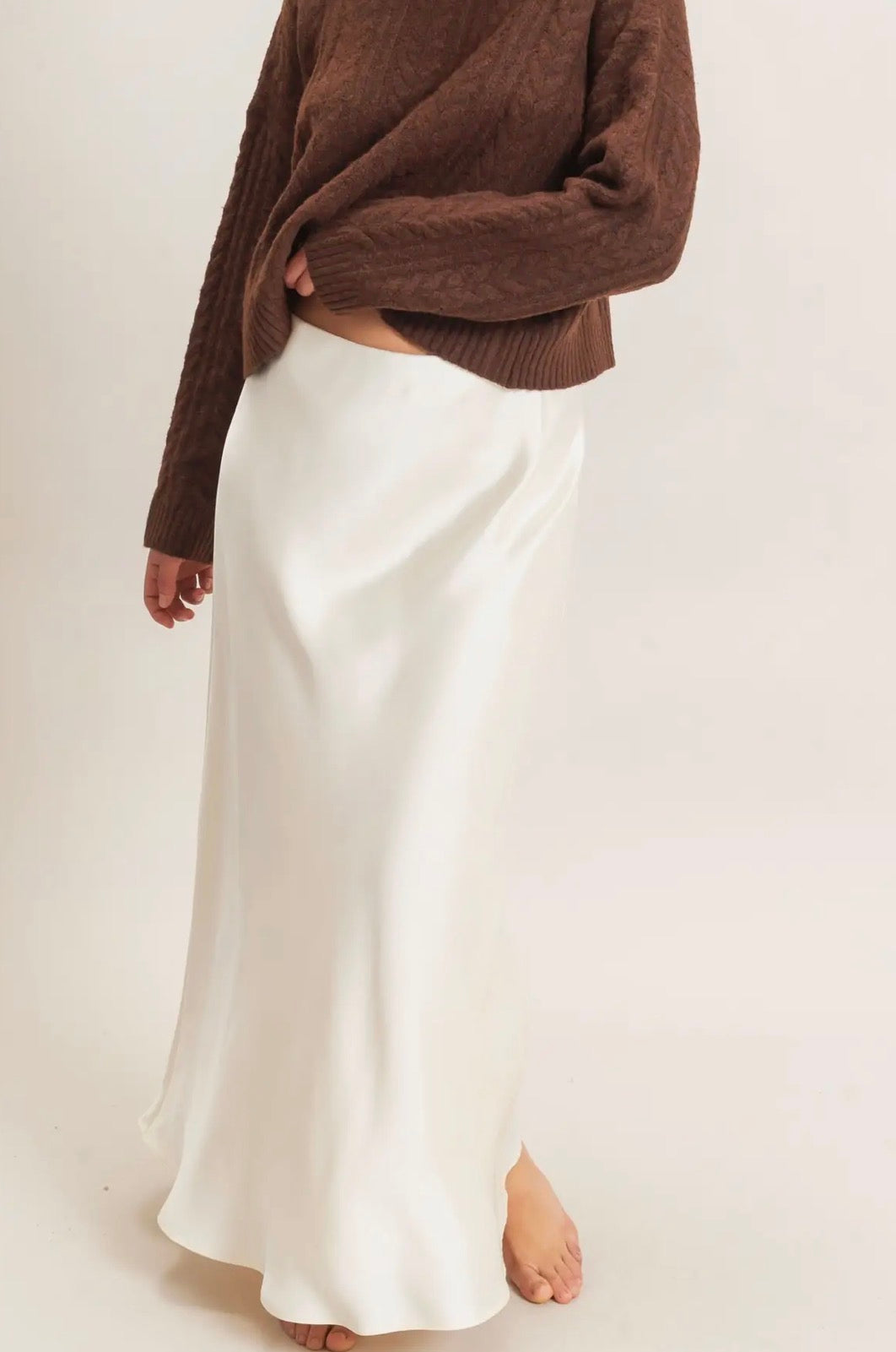 Creamy Maxi Skirt
