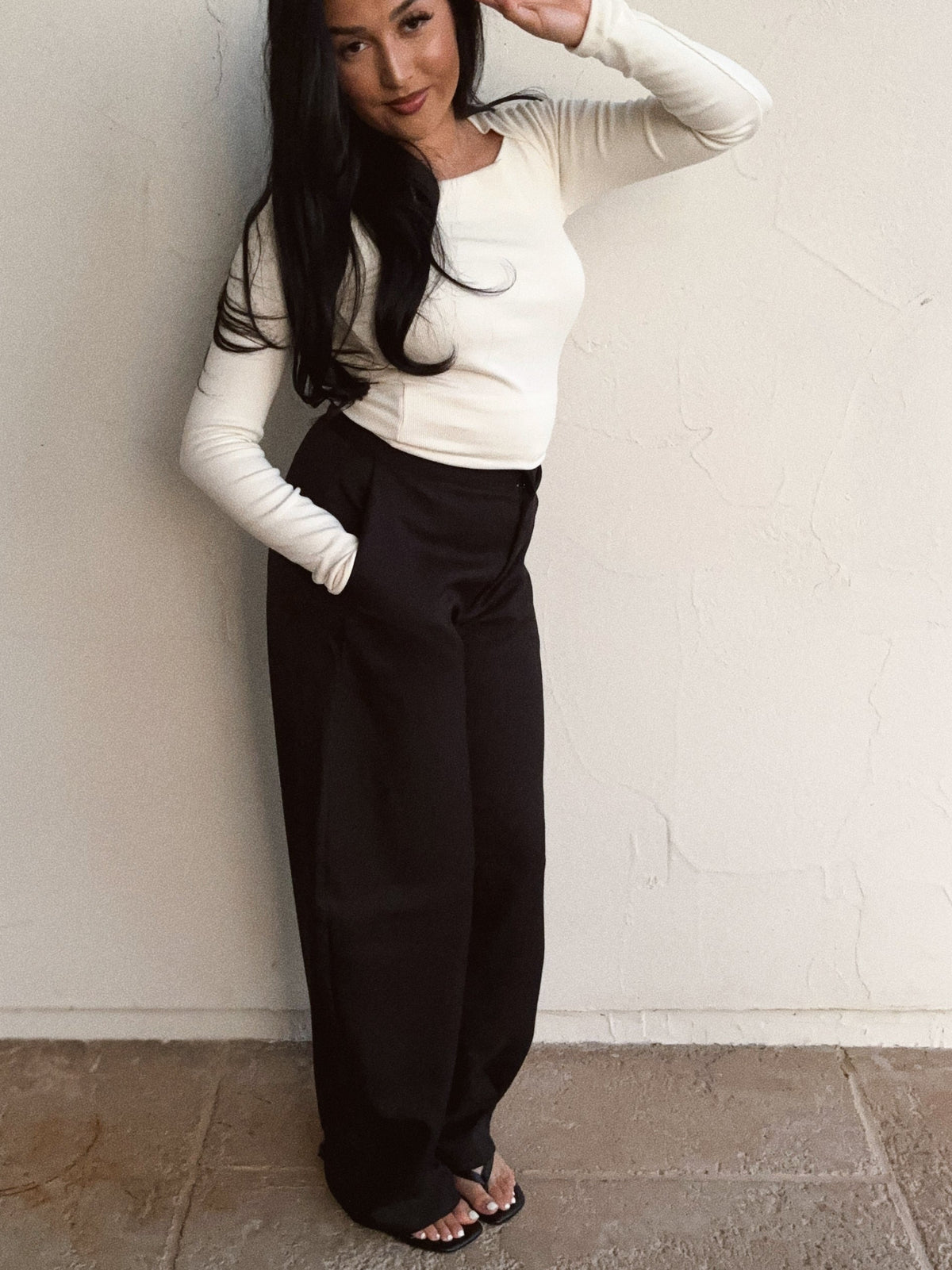 Ivory knit Top